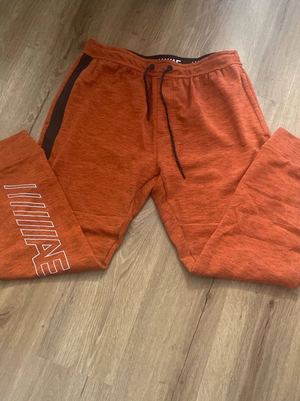 American Eagle Outfitters Orange Heather Lounge Pants with Black Waistband